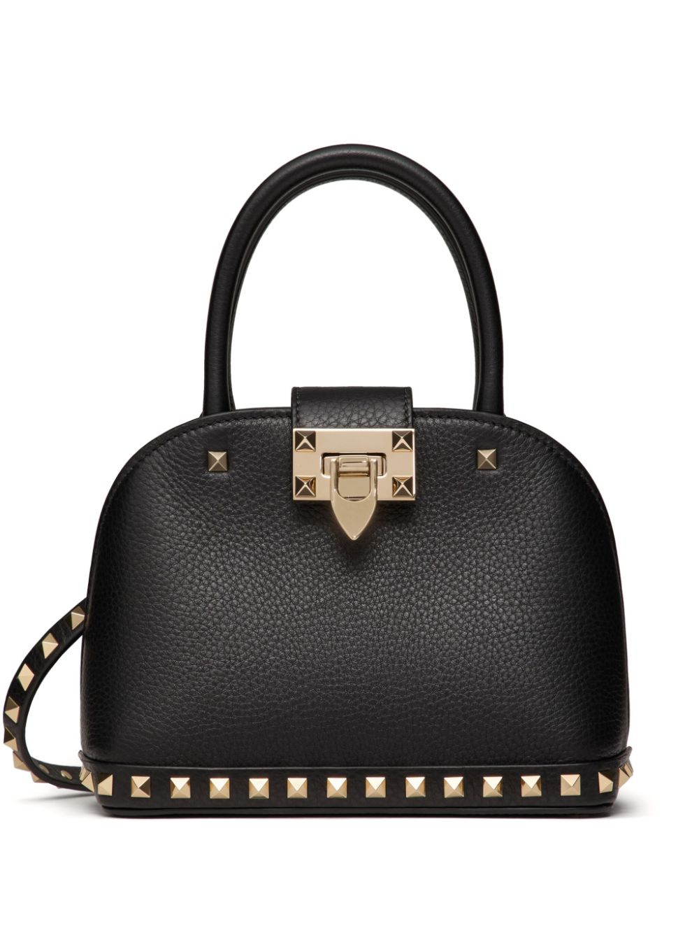 Valentino Garavani rockstud leather tote bag – Black