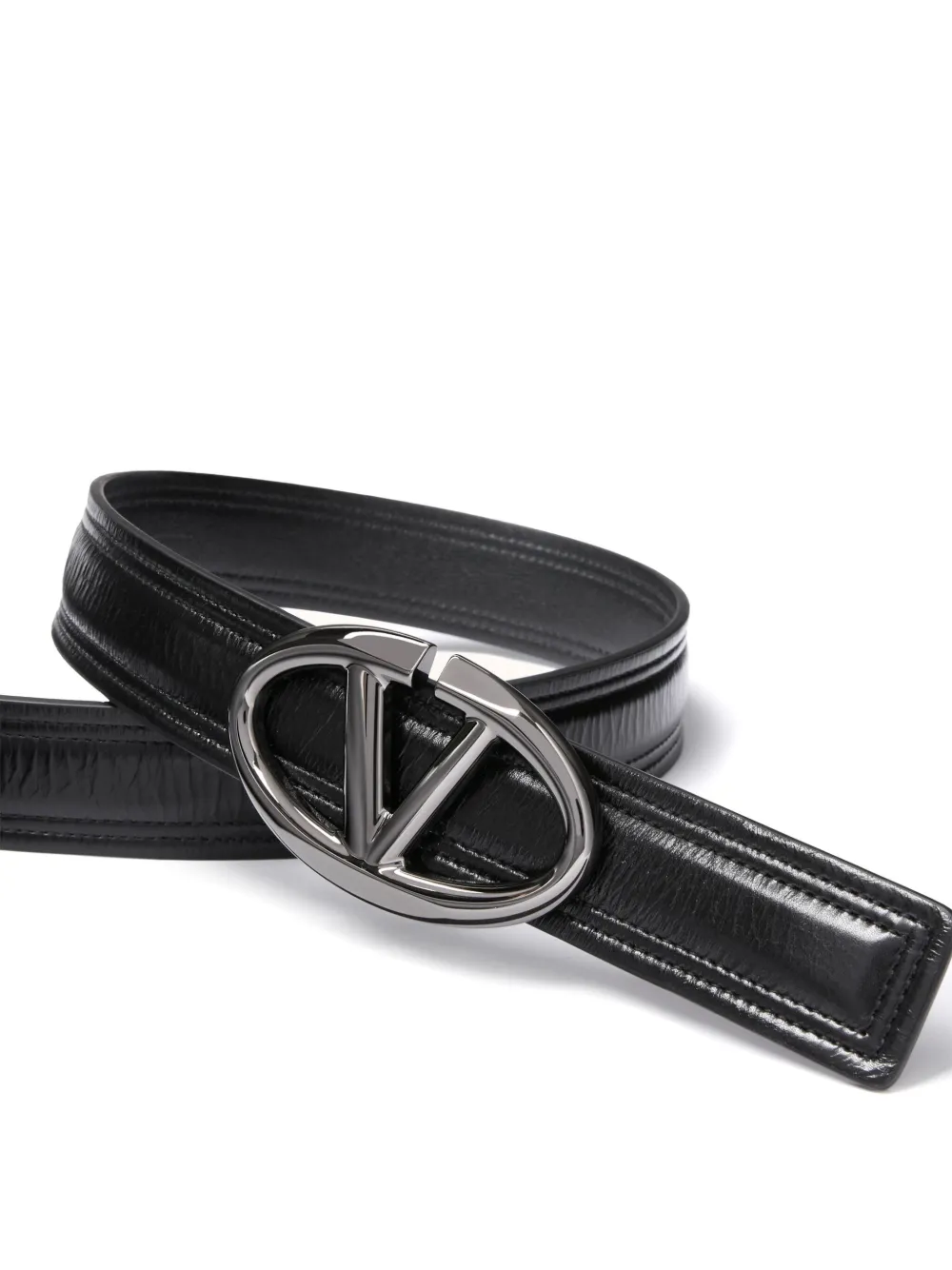 Valentino Garavani Leren riem Zwart