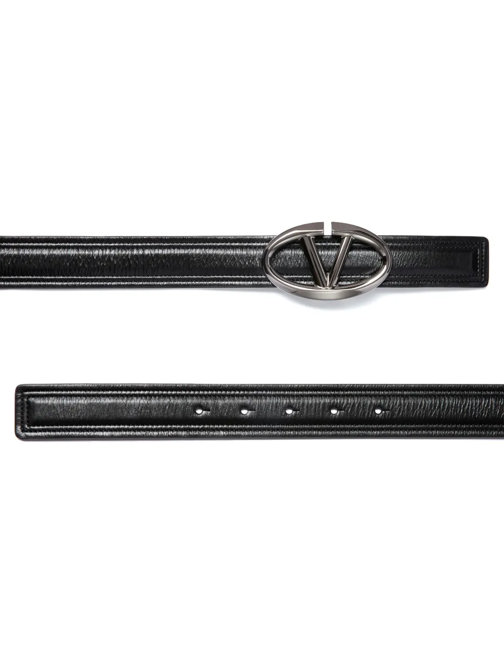 valentinogaravani Valentino Garavani Leren riem - Zwart