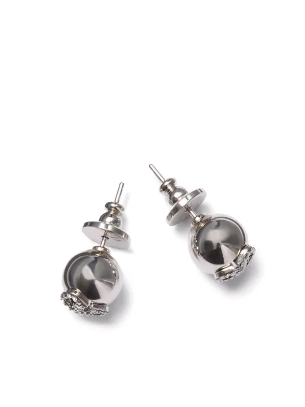 Valentino Garavani VLogo Signature Earrings | Silver | FARFETCH