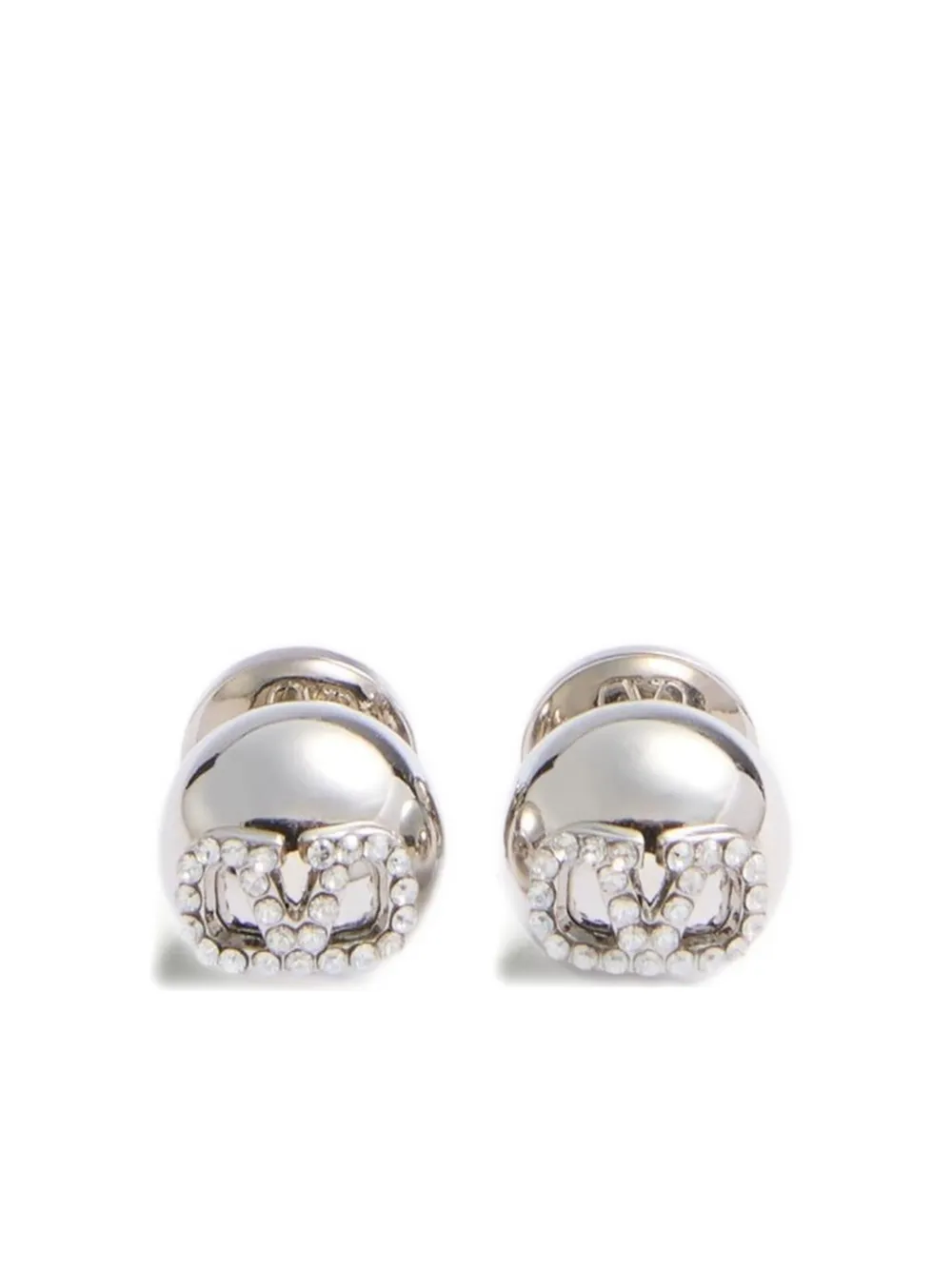 Valentino Garavani Vロゴ シグネチャー ピアス - シルバートーン Valentino Garavani Vロゴ シグネチャー ピアス - シルバートーン