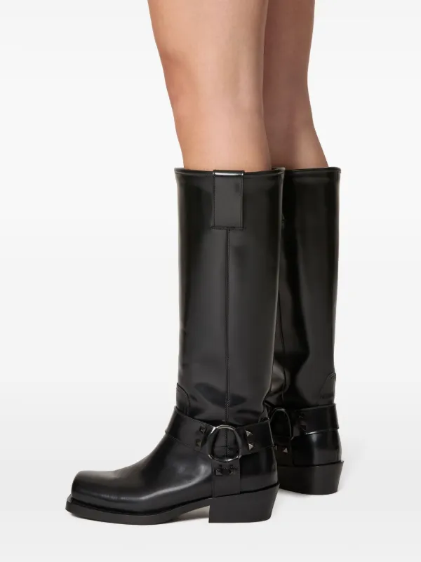 ブーツ Valentino Garavani Boots Valentino Garavani Ankle Strap Boots | Black | FARFETCH