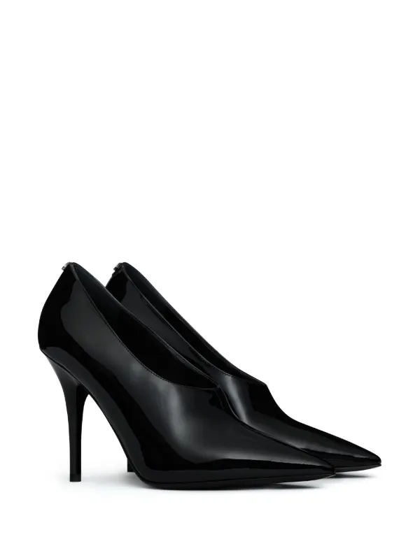 パーティーシューズ Valentino Garavani Heeled shoes Black Valentino Garavani Women's Patent Leather Two Tones Ankle