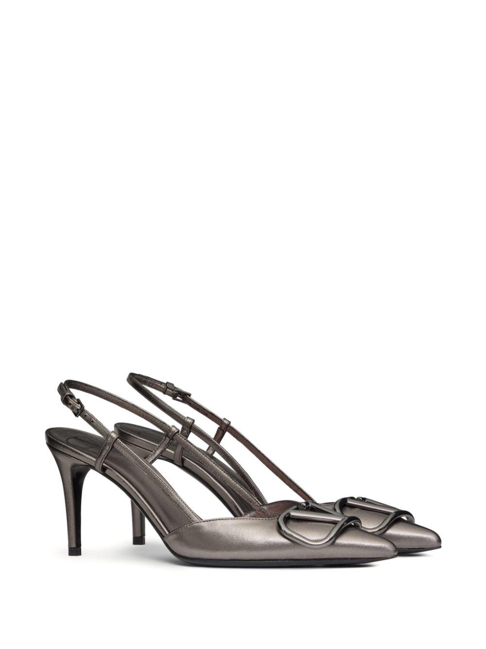 Valentino Garavani VLogo Signature 80 mm pumps - Grijs