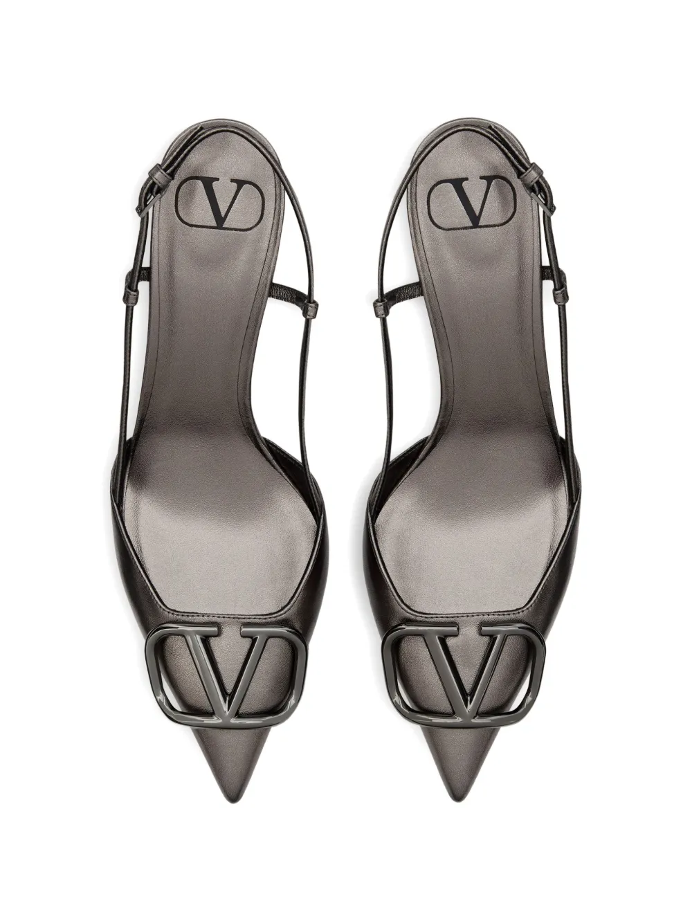 Valentino Garavani Vロゴ シグネチャー 80mm スリングバック パンプス