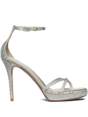 Valentino Garavani ロックスタッズ ウェッジ サンダル 通販 - FARFETCH
