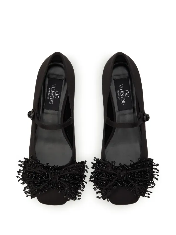 【VALENTINO GARAVANI】Bowow メリージェーン フラットシューズ Valentino Garavani Bowjane 20mm メリージェーン フラット