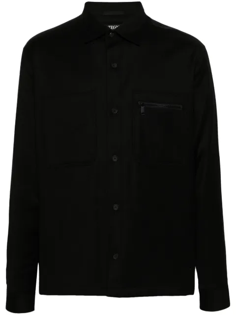 Zegna camisa capitonada