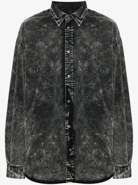 Diesel chemise délavée à logo brodé