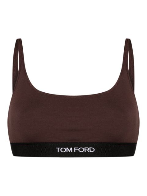 TOM FORD logo-jacquard bralette