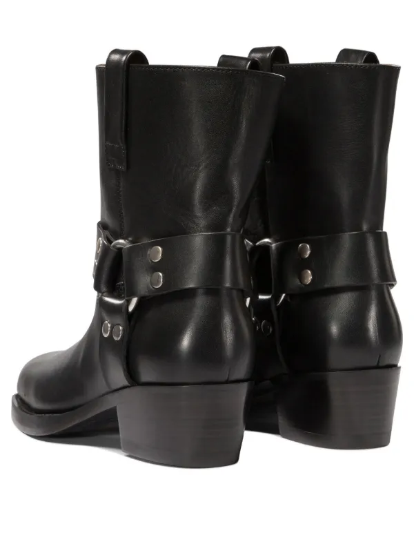 【関税込み】Paris Texas ブラック Roxy 45 ロングブーツ Roxy 45 leather biker boots in black - Paris Texas | Mytheresa
