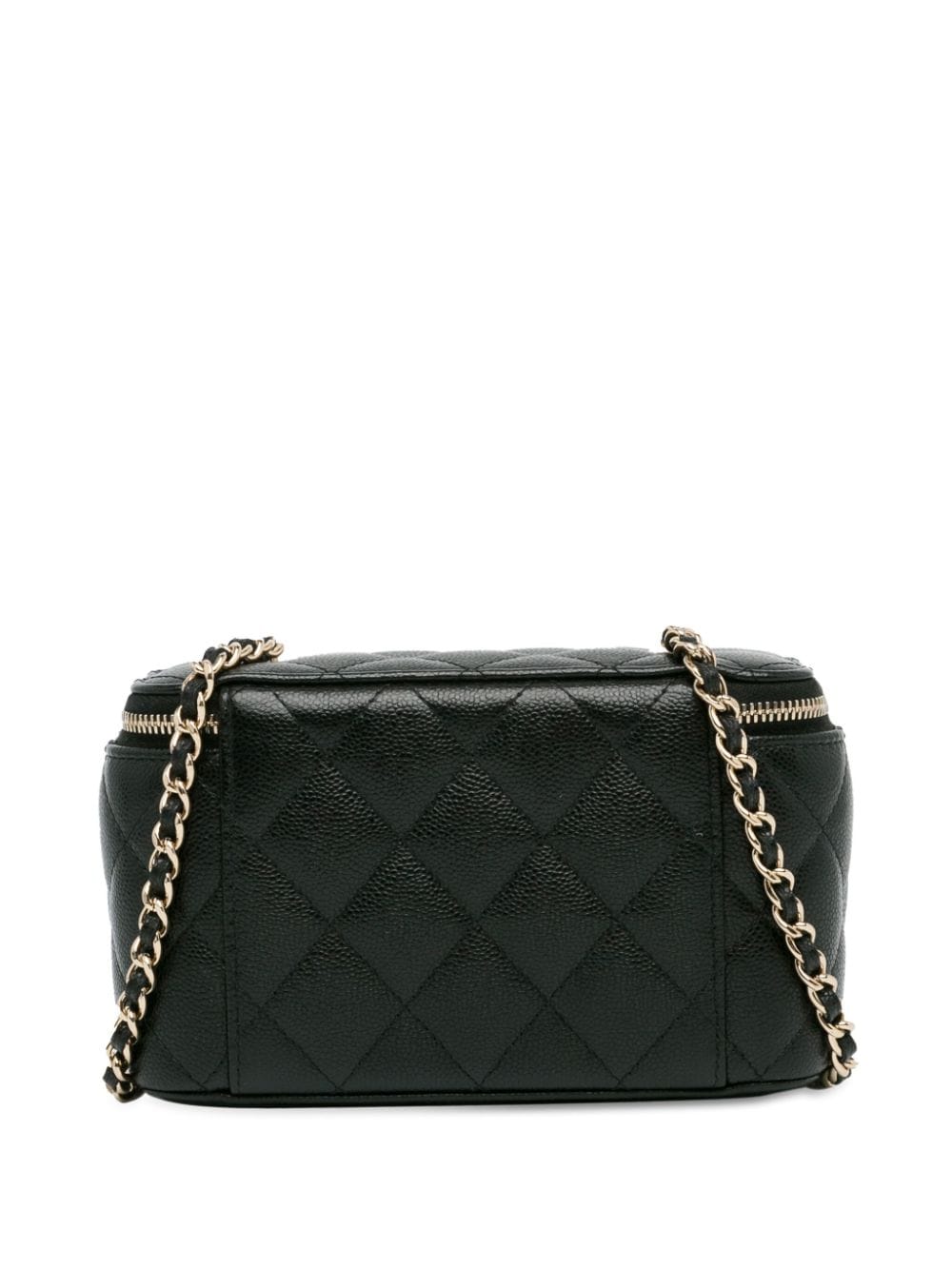 CHANEL Pre-Owned 2021-2024 CC Caviar Leather vanity bag - Zwart