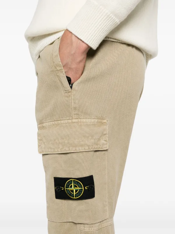 Stone Island Compass-badge Cargo Pants | Brown | FARFETCH