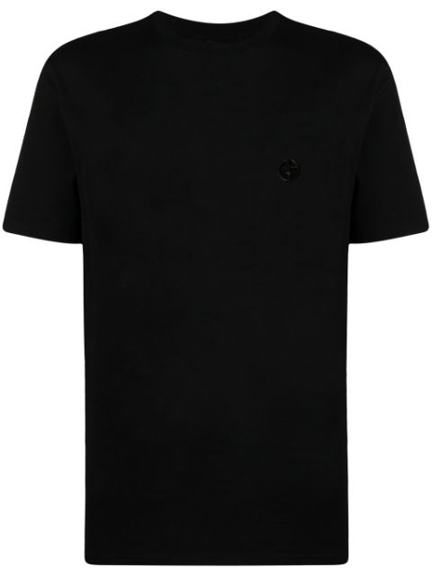 Giorgio Armani logo-embroidered T-shirt Men