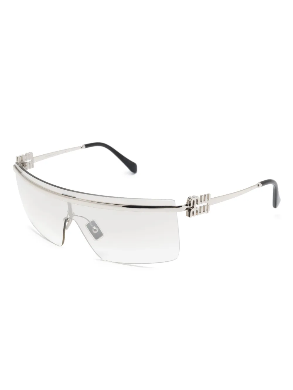 Miu Miu Eyewear SMU50Z zonnebril met schild montuur - Zilver