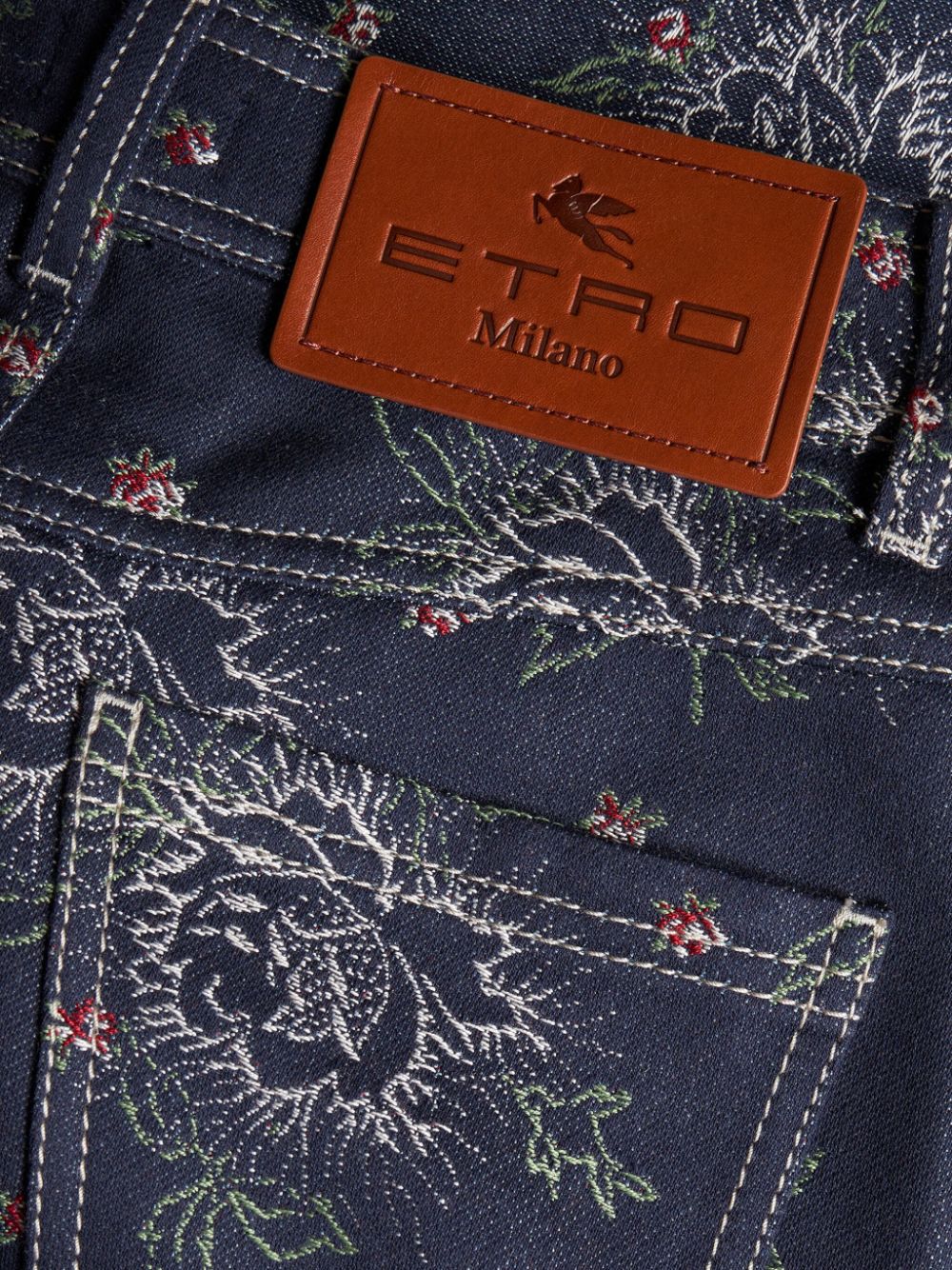 ETRO jacquard denim mini skirt Women