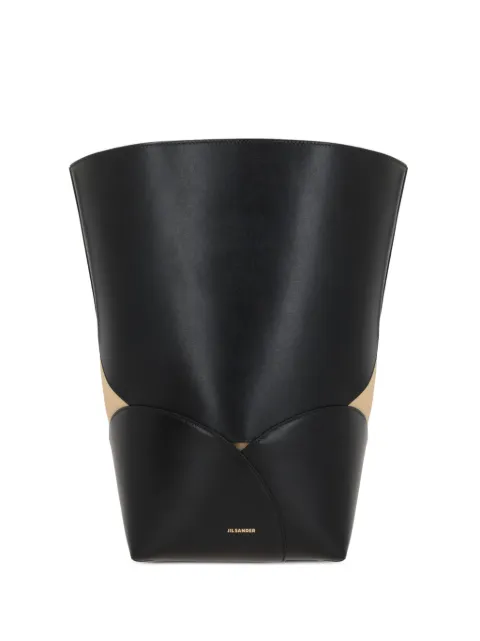 Jil Sander bolsa de hombro con diseño curvo
