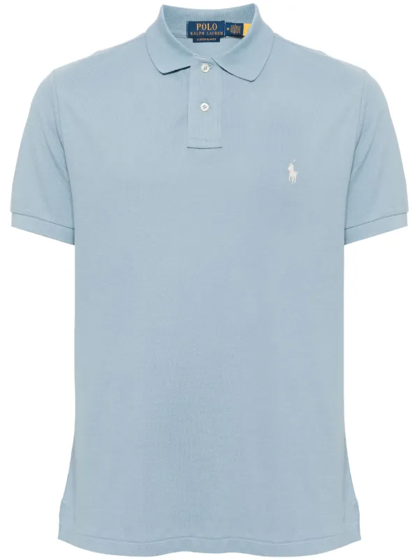 Polo Ralph Lauren Classic Slim Fit Polo Shirt Blue FARFETCH CZ