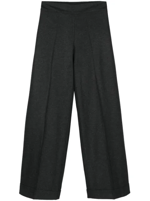 D.Exterior high-waist palazzo pants