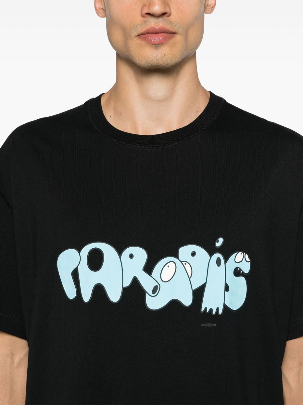 Shop 3paradis X Edgar Plans Paradis T-shirt In Schwarz