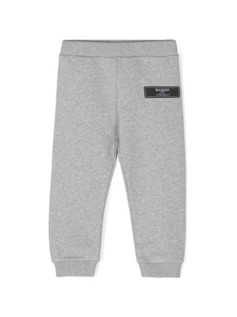 Balmain Kids logo-patch track pants