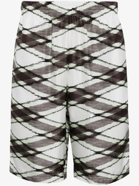 Missoni Bermuda de seda com padronagem