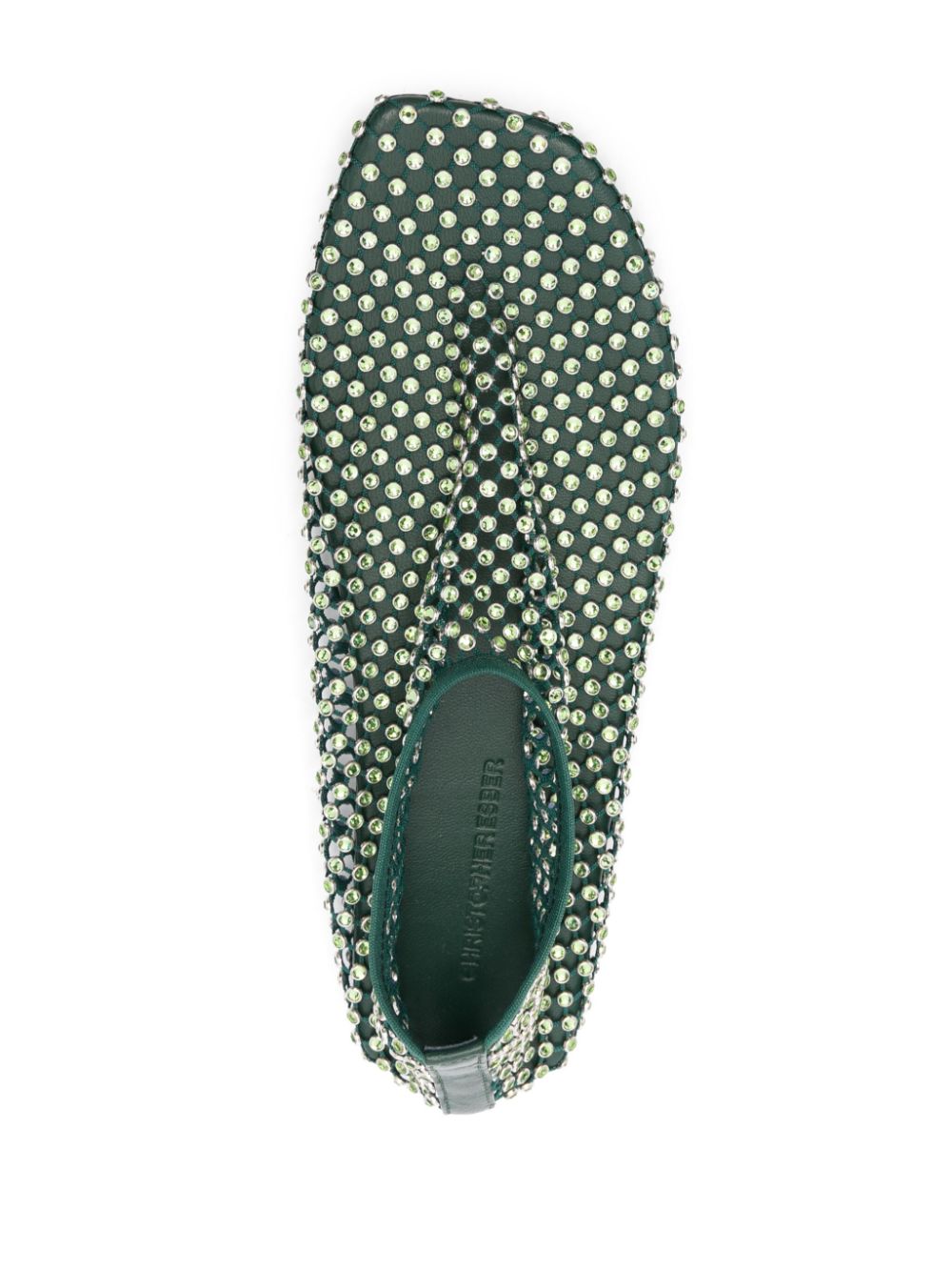 Shop Christopher Esber Minette Ballerina Flats In Green