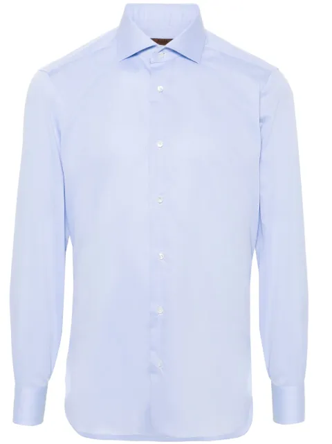 Barba fine-checked shirt