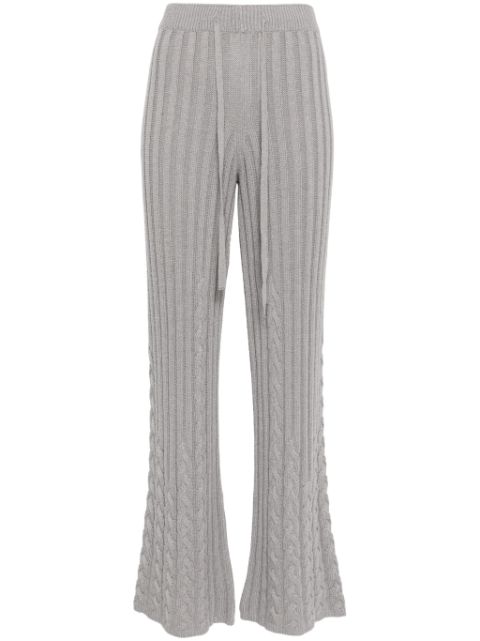 TWINSET cable-knit flared trousers