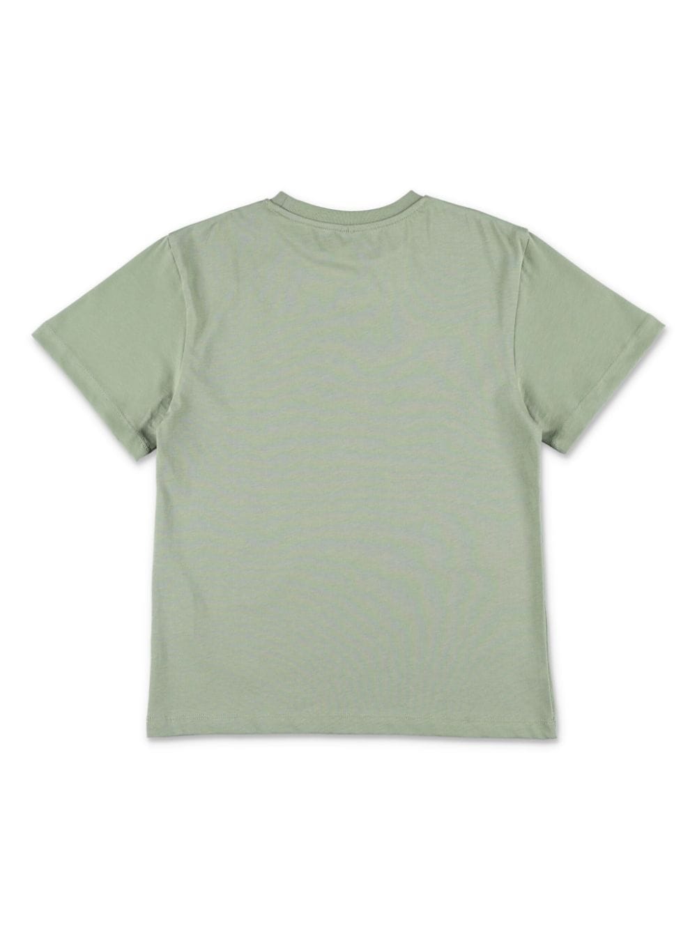 Shop Stella Mccartney Logo Graphic T-shirt In Green