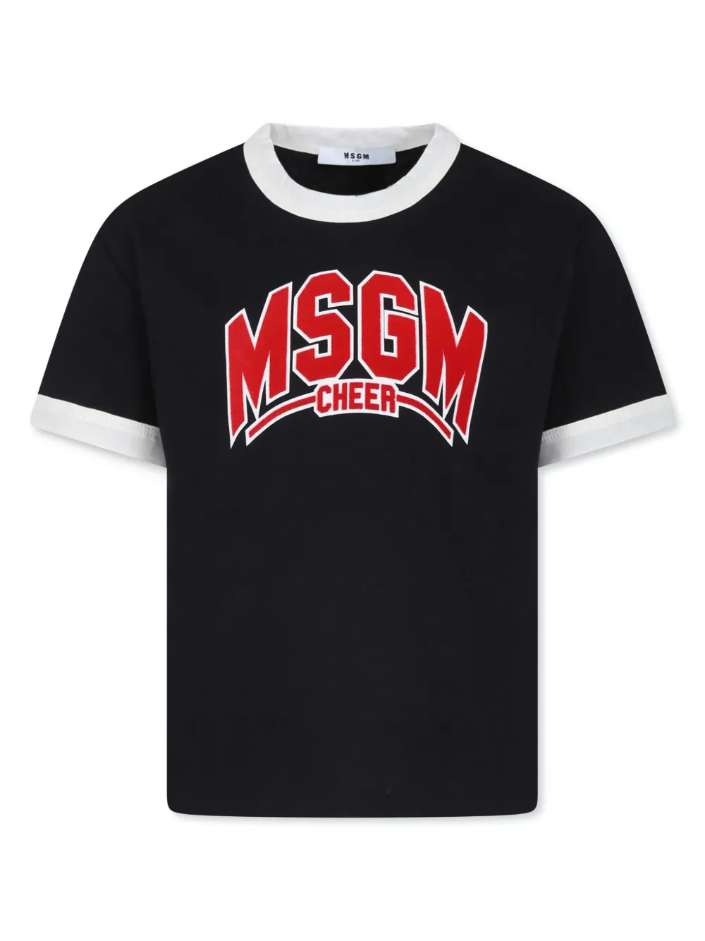 MSGM Kids playera con aplique del logo | negro | Image 1