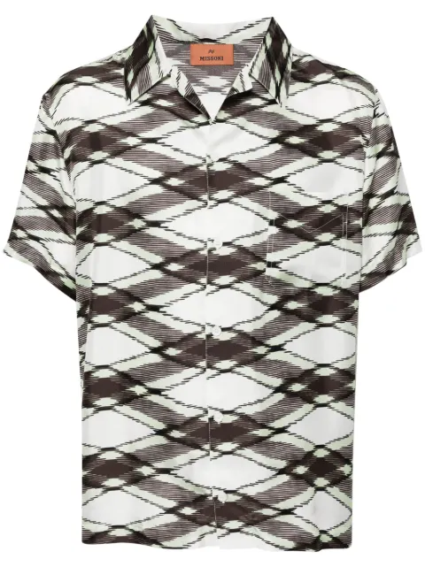 Missoni patterned silk short sleeve shirt 