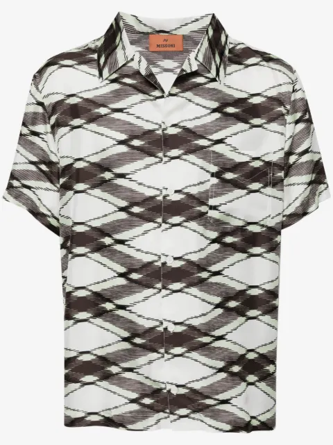 Missoni patterned silk short sleeve shirt 