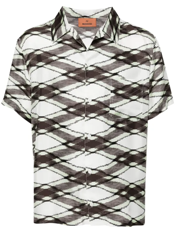 MISSONI オープンカラーショートスリーブシャツ
