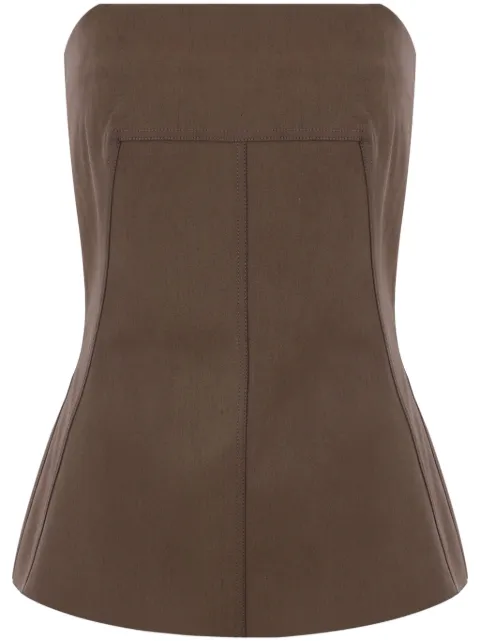 Rick Owens top estilo bustier Porterville