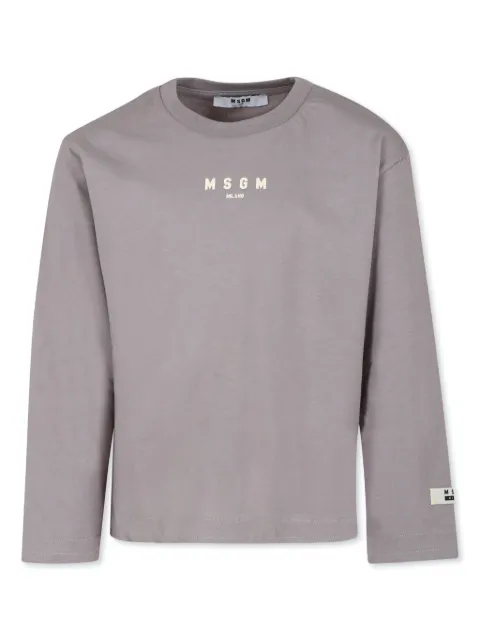 MSGM Kids logo-print T-shirt 