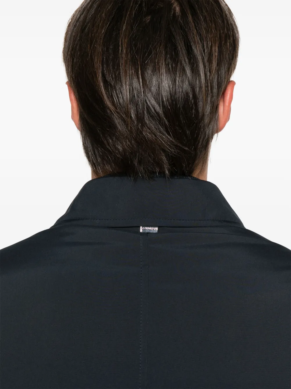 Corneliani Layered-detail Coat In Blue