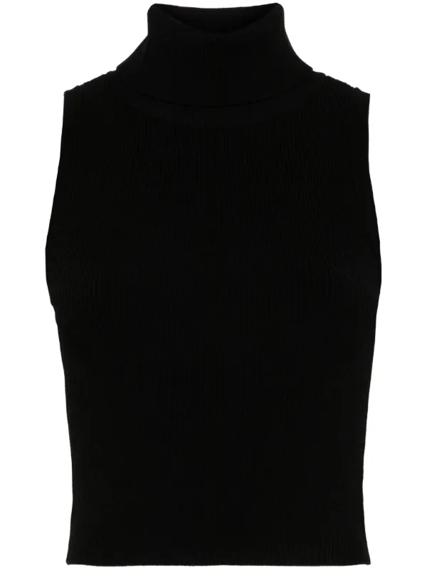 Michael Michael Kors Turtleneck Crop Top Black FARFETCH BE