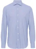Barba geometric-pattern shirt - Blue
