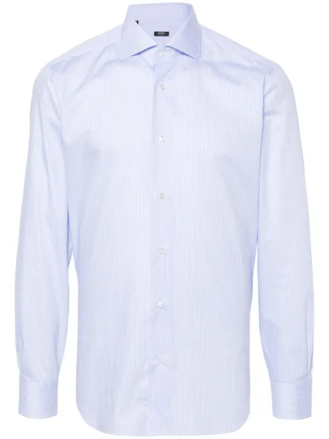 Barba camisa con rayas estampadas