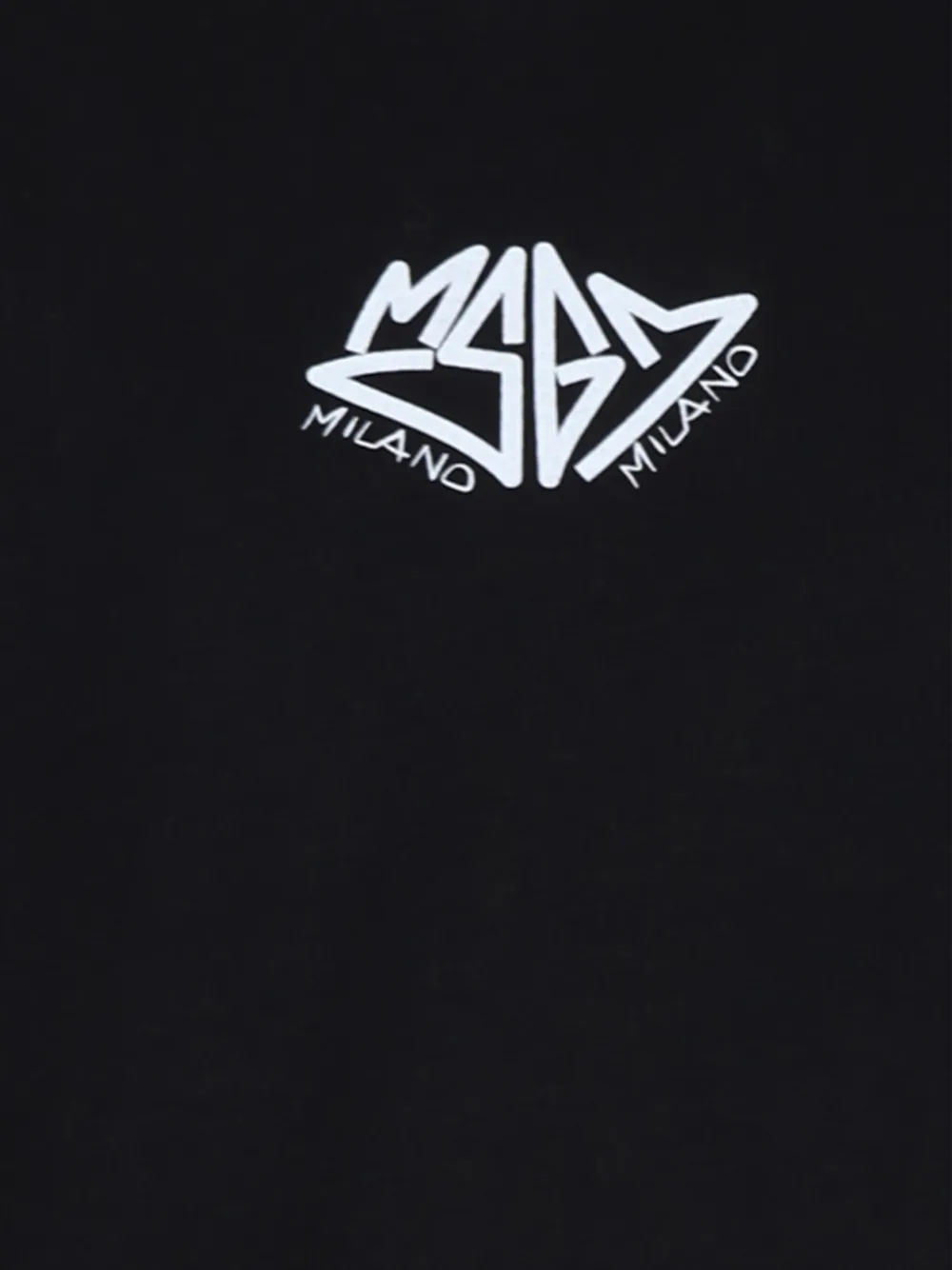 MSGM Kids Katoenen T-shirt met logoprint Zwart