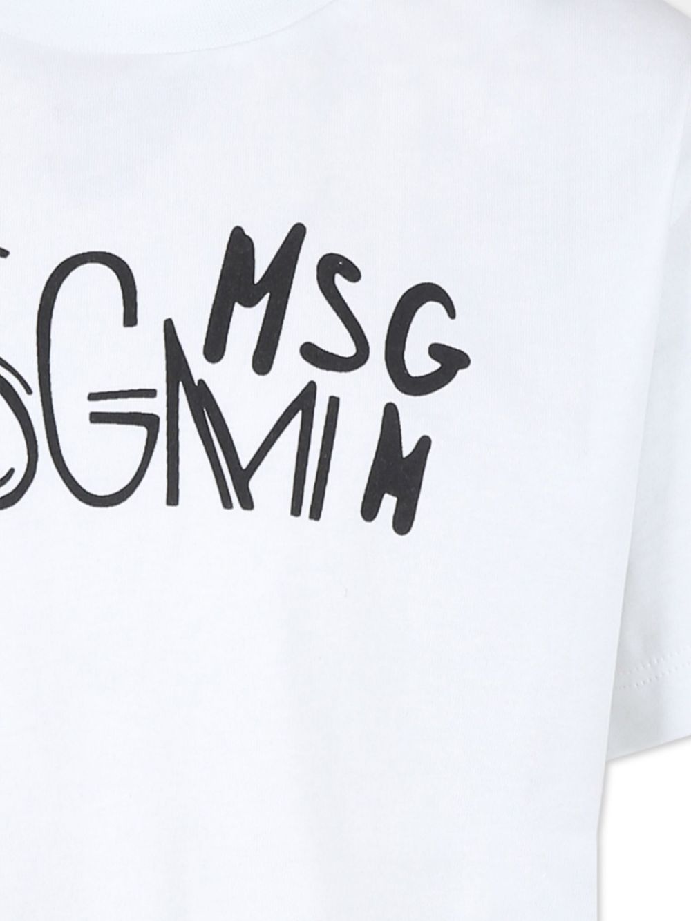 MSGM LOGO印花棉T恤 