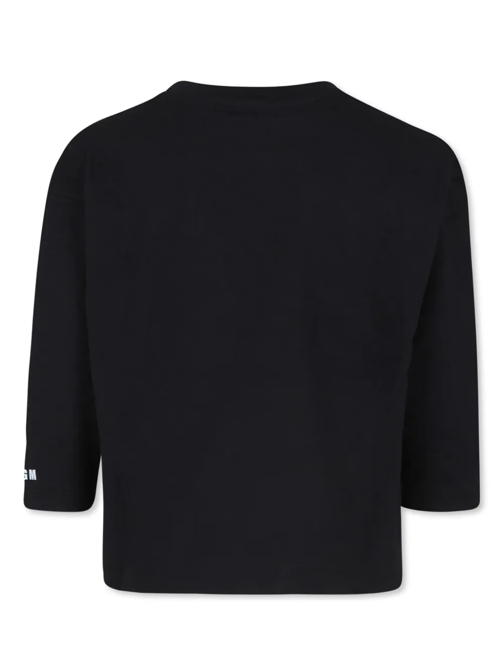 msgmkids MSGM Kids T-shirt verfraaid met kristallen - Zwart