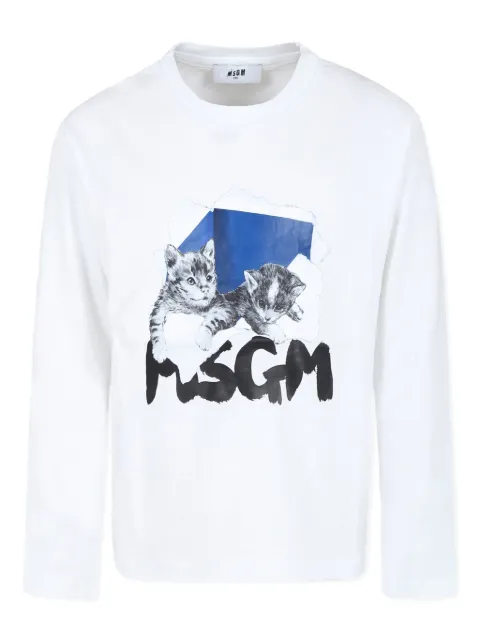 MSGM Kids logo-print T-shirt 
