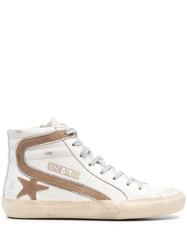 Golden Goose Slide ハイカットスニーカー | ホワイト | FARFETCH JP
