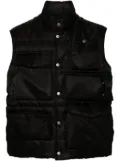 MM6 Maison Margiela single-stitch logo gilet - Black