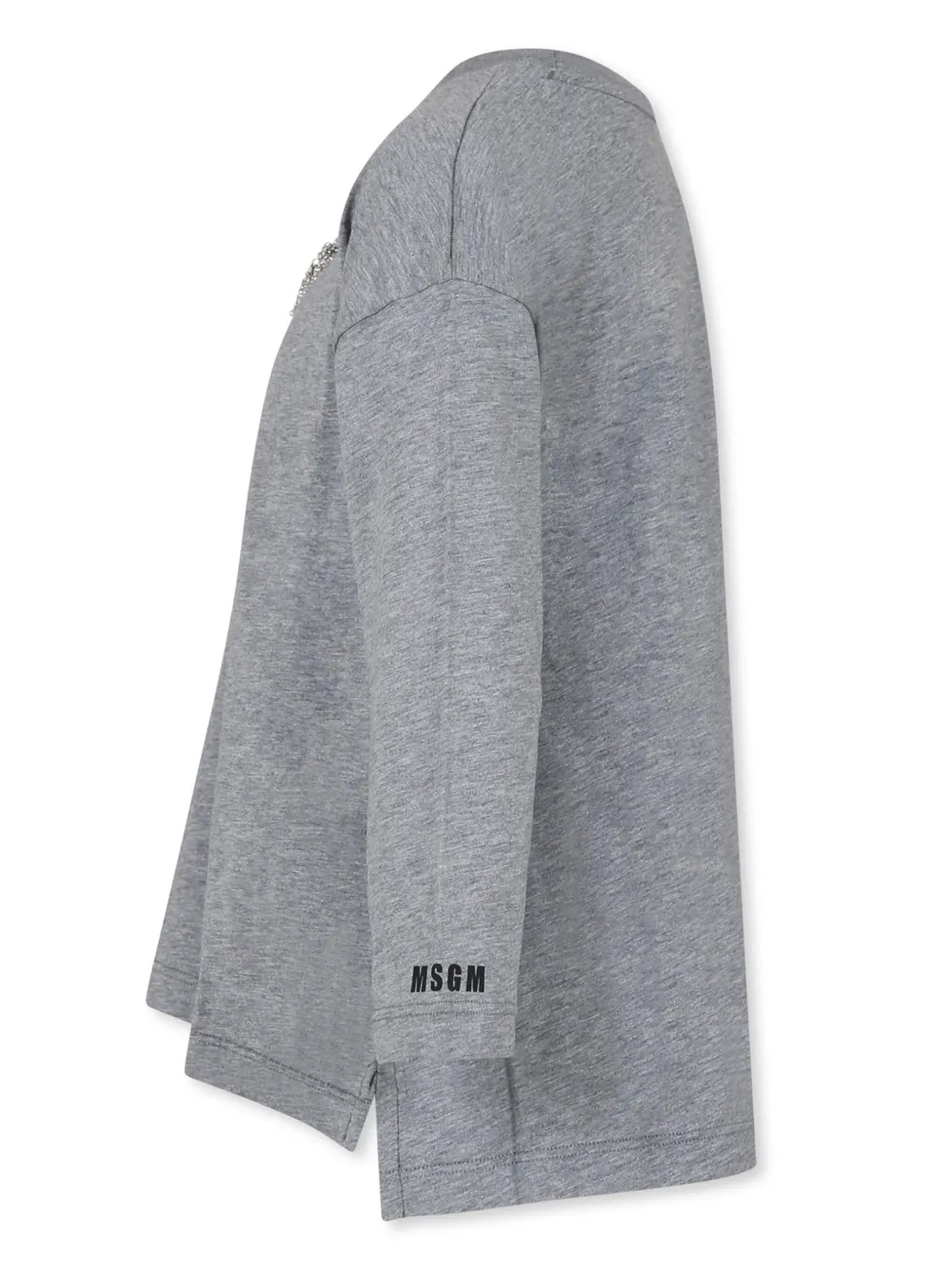MSGM Kids T-shirt met logo Grijs