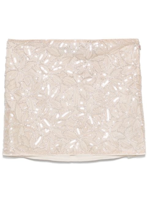 ROTATE BIRGER CHRISTENSEN sequin embellished mini skirt