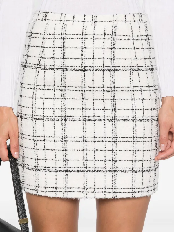 パンツ herlipto Verlet Tweed Mini Skort Houndstooth Mini Skirt with Frayed Hem, 4473214 | ELOQUII