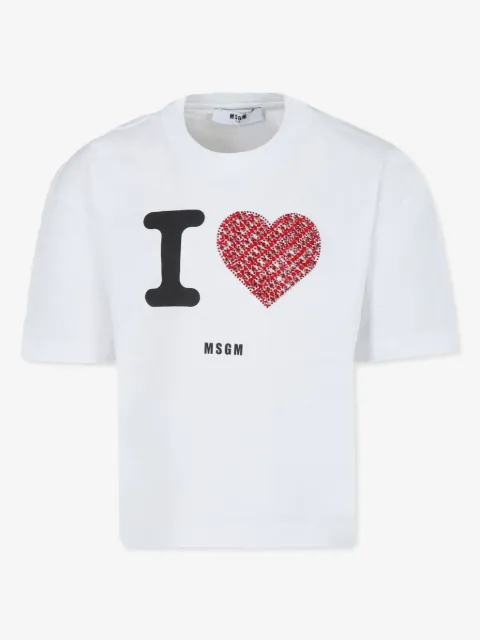 MSGM Kids logo-print T-shirt